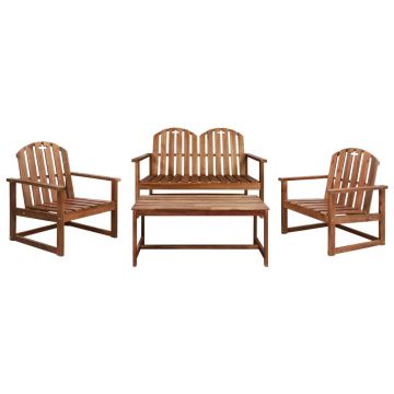 Set mobilier de grădină 4 piese lemn masiv de acacia