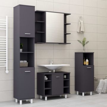 Set mobilier baie 4 piece gri PAL