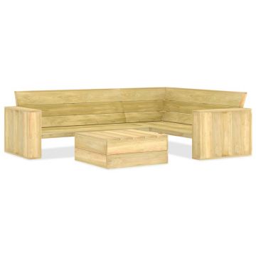 Set mobilier de grădină 2 piese lemn de pin tratat
