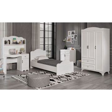 Set de mobilier pentru camera copiilor Alessa - White, Alb, 95x91x195 cm