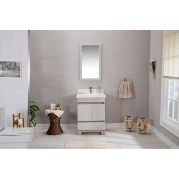 Set mobilier de baie (2 piese) Echo 24 - Oak, Stejar, 60x80x56 cm