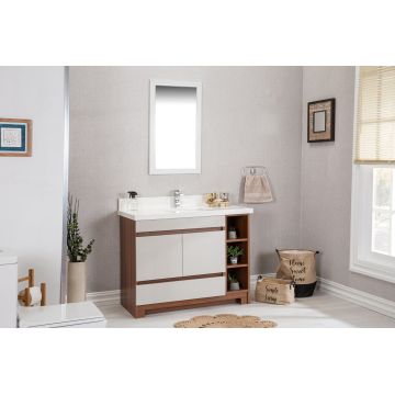 Set mobilier de baie (2 piese) Echo 42 - Cream, Crem, 105x86x54 cm