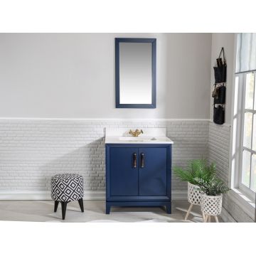 Set mobilier de baie (2 piese) Michigan 30 - DarkBlue, Albastru inchis, 75x86x54 cm