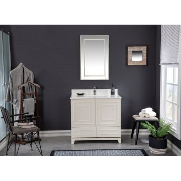 Set mobilier de baie (2 piese) Ohio 36 - Cream, Crem, 90x86x54 cm