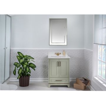 Set mobilier de baie (2 piese) Ontario 24 - Green, Verde, 60x86x54 cm