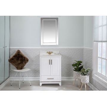 Set mobilier de baie (2 piese) Ontario 24 - White, Alb, 60x86x54 cm