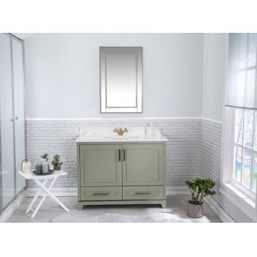 Set mobilier de baie (2 piese) Ontario 42 - Green, Verde, 105x86x54 cm