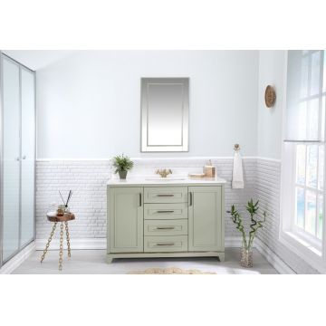 Set mobilier de baie (2 piese) Ontario 48 - Green, Verde, 120x86x54 cm
