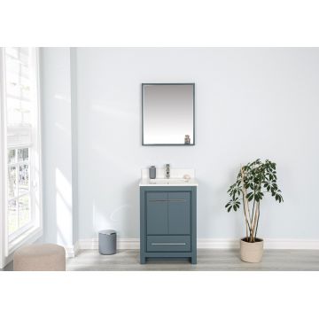 Set mobilier de baie (2 piese) Superior 24 - Blue, Albastru, 60x86x54 cm