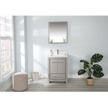 Set mobilier de baie (2 piese) Superior 24 - Grey, Gri, 60x86x54 cm
