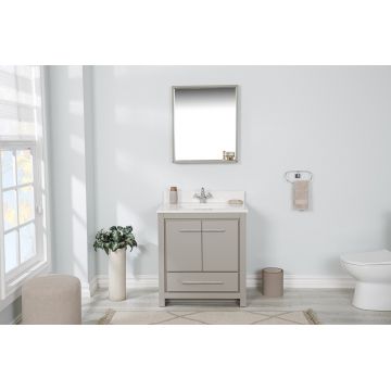 Set mobilier de baie (2 piese) Superior 30 - Grey, Gri, 75x86x54 cm