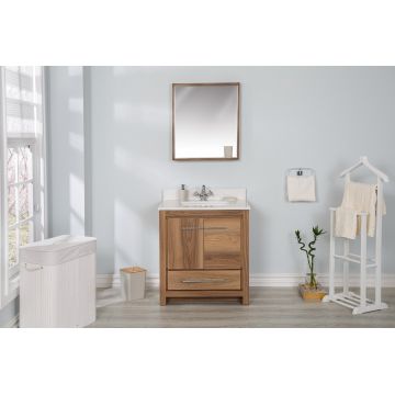 Set mobilier de baie (2 piese) Superior 30 - Walnut, Nuc, 75x86x54 cm