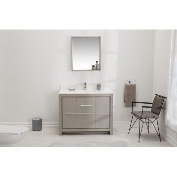 Set mobilier de baie (2 piese) Superior 42 - Grey, Gri, 105x86x54 cm