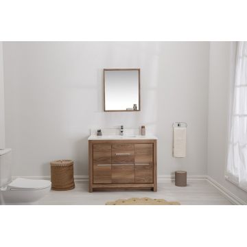 Set mobilier de baie (2 piese) Superior 42 - Walnut, Nuc, 105x86x54 cm