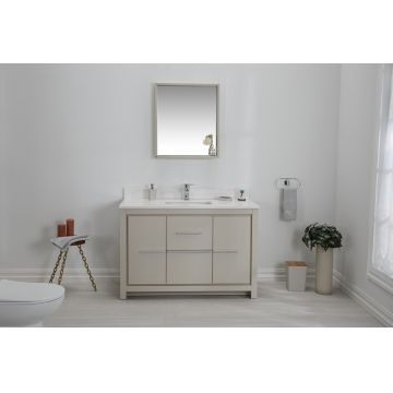 Set mobilier de baie (2 piese) Superior 48 - Beige, Bej, 120x86x54 cm