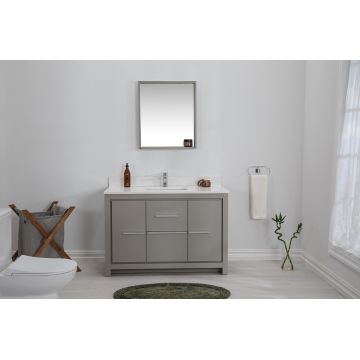 Set mobilier de baie (2 piese) Superior 48 - Grey, Gri, 120x86x54 cm