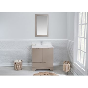 Set mobilier de baie (2 piese) Teton 30 - Roz, Roz, 75x86x54 cm