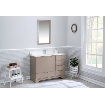 Set mobilier de baie (2 piese) Teton 42 - Roz, Roz, 105x86x54 cm