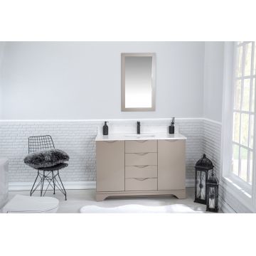 Set mobilier de baie (2 piese) Teton 48 - Roz, Roz, 120x86x54 cm