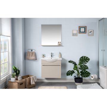 Set mobilier de baie (3 piese) Arches 65 - Tan, Crem, 65x58x36 cm
