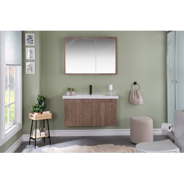 Set mobilier de baie (3 piese) Bryce 100 - Brown, Maro, 100x50x48 cm