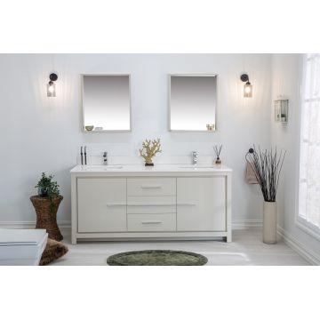 Set mobilier de baie (3 piese) Superior 72 - Beige, Bej, 180x86x54 cm
