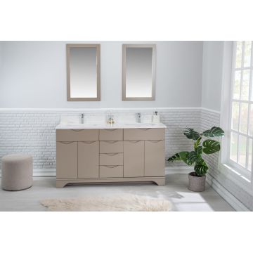 Set mobilier de baie (3 piese) Teton 60 - Roz, Roz, 150x86x54 cm