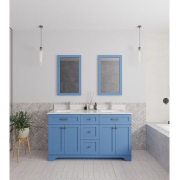 Set mobilier de baie (3 piese) Yellowstone 60 - Blue, Albastru, 150x86x54 cm