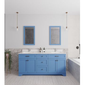 Set mobilier de baie (3 piese) Yellowstone 72 - Blue, Albastru, 180x86x54 cm