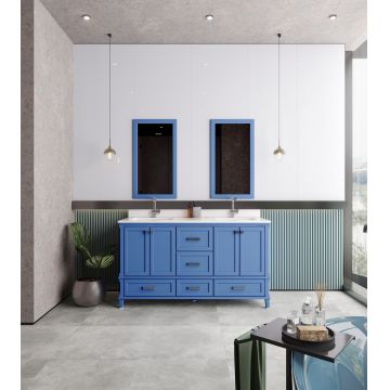 Set mobilier de baie (3 piese) Yukon 60 - Blue, Albastru, 150x86x54 cm