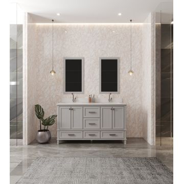 Set mobilier de baie (3 piese) Yukon 60 - Grey, Gri, 150x86x54 cm