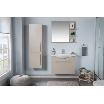Set mobilier de baie (4 piese) Arches 80 - Tan, Crem, 79x58x36 cm