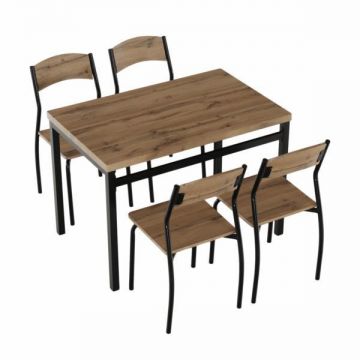 Set mobilier mdf stejar artizanal 5 piese Amanda