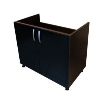 Masca Pentru Chiuveta cu 2 Usi Wenge 80x87x50 cm din Pal de 18 mm si Cant ABS