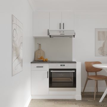 Set Bucatarie Karo V1, Alb, Blat Thermo 28 mm, L 100 cm