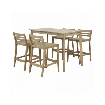 Set de gradina Pakoworld Bravo 5 piese lemn