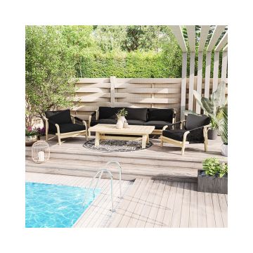 Set de gradina Pakoworld Spice 4 piese lemn