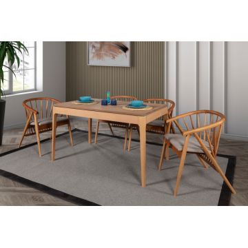 Set masa extensibila si scaune (5 bucati), Felix