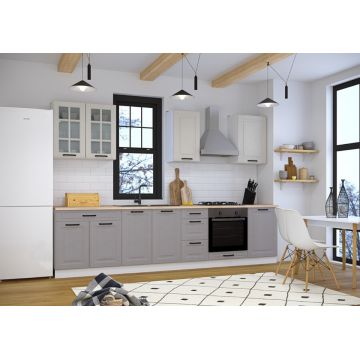 Set Mobila Bucatarie Scandi, 260 CM, MDF 6
