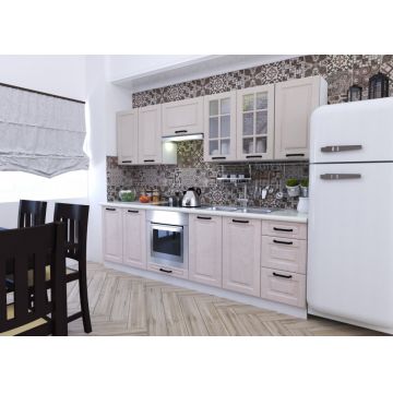 Set Mobila Bucatarie Scandi, 260 CM, MDF Mat