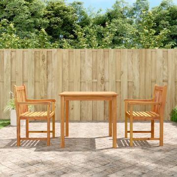 Set mobilier de grădină, 3 piese, lemn masiv de acacia