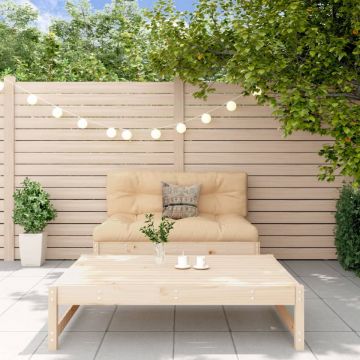 Set mobilier de grădină cu perne, 2 piese, lemn masiv