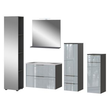Set mobilier pentru baie gri Crandon 7827 - Germania