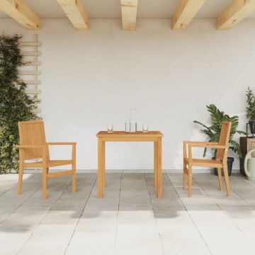 Set mobilier pentru grădină, 3 piese, lemn masiv de tec