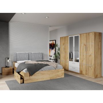 Set dormitor 4 piese Stejar Adapto C16