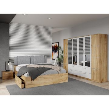 Set dormitor 4 piese Stejar Adapto C20
