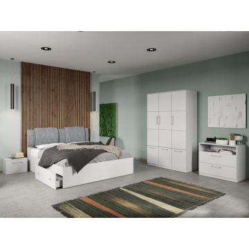 Set dormitor complet Alb Adapto C01