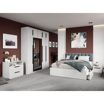 Set dormitor complet Alb Nude C13