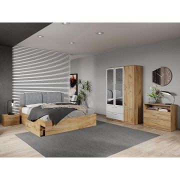 Set dormitor complet Stejar Adapto C03