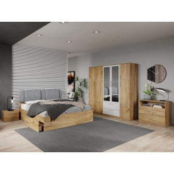 Set dormitor complet Stejar Adapto C11